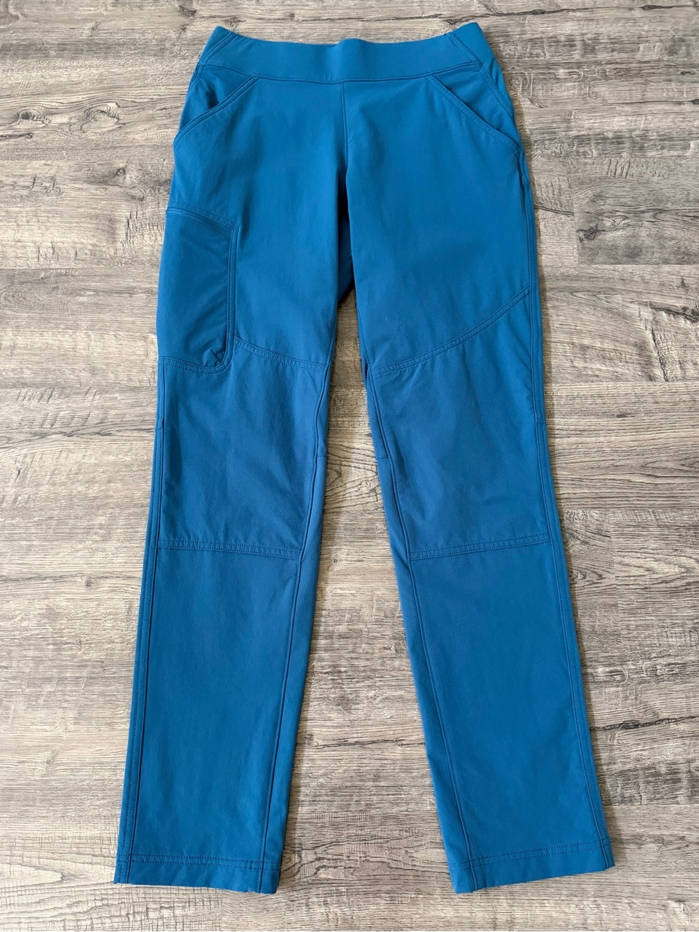 Duluth Trading Co Flexpedition Pull On Slim Leg Pants Size 6 Blue Hiking Travel - Picture 5 of 14